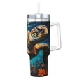 thumbnail image 1 of Bingfone Colorful Flower Sea Turtle for 40 Oz Stainless Steel Travel Mug Double Wall Water Coffee Cup for Home,Office, Outdoor Works Great for Ice Drinks and Hot Beverage, 1 of 8