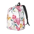 thumbnail image 1 of Bingfone Colorful Flowers Print Canvas College Laptop Backpack, Large Capacity Lightweight College Bookbag Casual Daypack-Small, 1 of 5