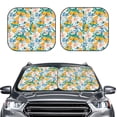 thumbnail image 1 of Bingfone Colorful Fruits Windshield Sun Shade 2-Piece Foldable Car Front Window Sunshade for Most Sedans SUV Truck-Small, 1 of 7
