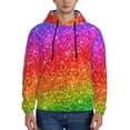 thumbnail image 1 of Bingfone Colorful Glitter Men'S Drawstring Hoodie Long Sleeve Pocket Sweatshirts-Xx-Large, 1 of 9