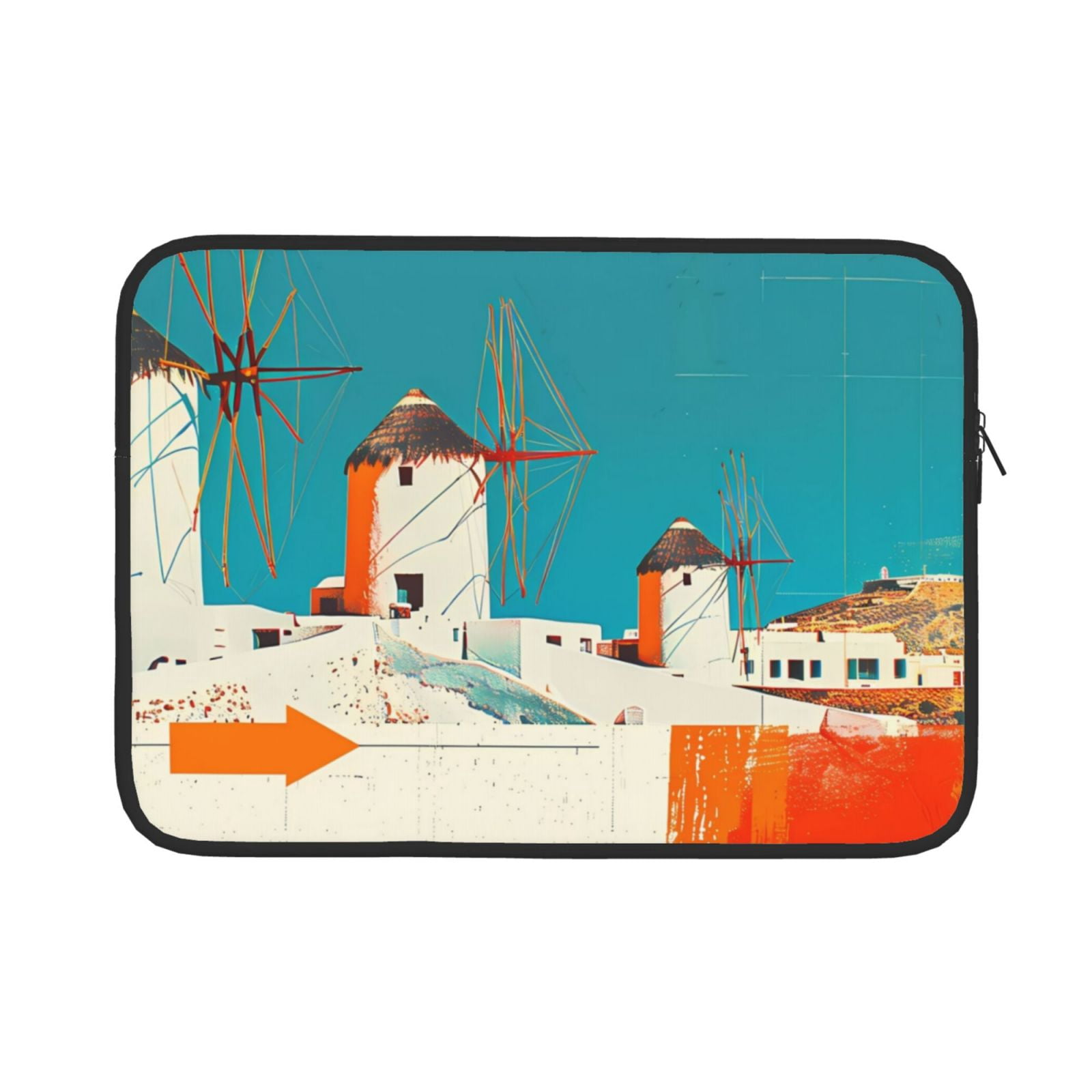 Bingfone Colorful Greek Windmills Laptop Sleeve Case 13 inch , 360 ...