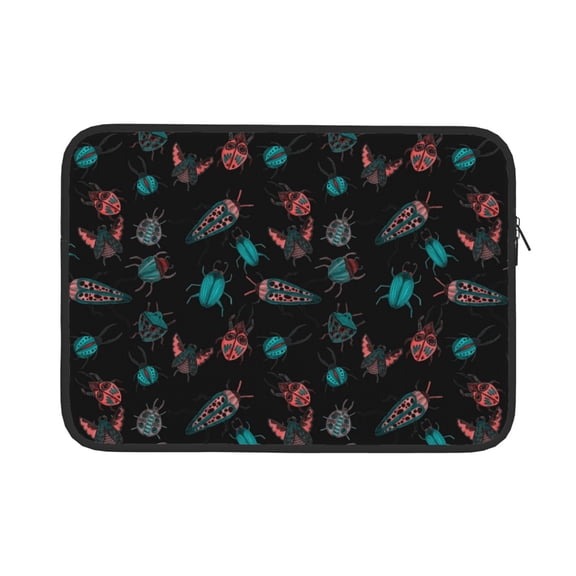 Bingfone Colorful Insect Laptop Sleeve Case 13 inch , 360° Protective Computer Carrying Bag