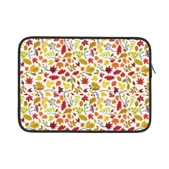 Bingfone Colorful Leaves Laptop Sleeve Case 15 inch , 360° Protective Computer Carrying Bag