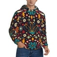 thumbnail image 1 of Bingfone Colorful Mexican2 Men'S Drawstring Hoodie Long Sleeve Pocket Sweatshirts-X-Large, 1 of 9