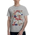 thumbnail image 1 of Bingfone Colorful Mushrooms (2) Men'S Loose Fit Short-Sleeve Pocket T-Shirt, 1 of 7