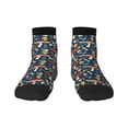 thumbnail image 1 of Bingfone Colorful Mushrooms Design Patterned Men'S Women'S Casual Cotton Socks, 1 of 9