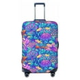 thumbnail image 1 of Bingfone Colorful Mushrooms Luggage Cover Washable Suitcase Cover Protector Anti-Scratch Suitcase Cover Fits 18-32 Inch Luggage (without luggage), 1 of 9