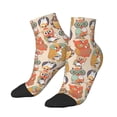 thumbnail image 1 of Bingfone Colorful Owls Design Patterned Men's Women's Casual Cotton Socks, 1 of 5