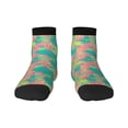 thumbnail image 1 of Bingfone Colorful Palm Leaves Design Patterned Men'S Women'S Casual Cotton Socks, 1 of 9