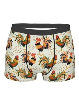  ultaro Cute Hens and Roosters Novelty Boxers Mens