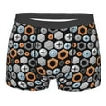 thumbnail image 1 of Bingfone Colorful Screws Men's Underwear - Casual Stretch Boxer Briefs-Small, 1 of 7