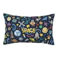 thumbnail image 1 of Bingfone Colorful Space Standard Size Pillowcase, Long Staple Pure Cotton Envelope Closure Pillow Cover,20"X30", 1 of 9