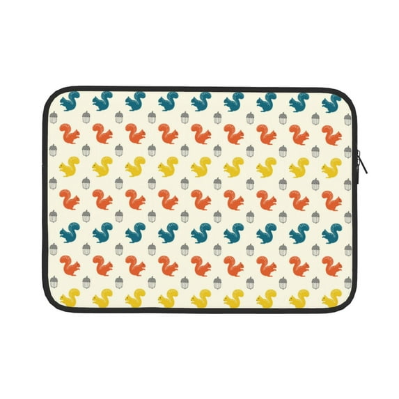 Bingfone Colorful Squirrel Laptop Sleeve Case 15 inch , 360° Protective Computer Carrying Bag