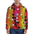 thumbnail image 1 of Bingfone Colorful Tie Dye Stained Glass 1 Men'S Drawstring Hoodie Long Sleeve Pocket Sweatshirts-Xx-Large, 1 of 9