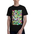thumbnail image 1 of Bingfone Colorful Tie Dye Stained Glass Men'S Loose Fit Short-Sleeve Pocket T-Shirt, 1 of 7