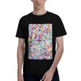thumbnail image 1 of Bingfone Colorful Watercolor Dots Men'S Loose Fit Short-Sleeve Pocket T-Shirt, 1 of 7