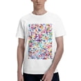 thumbnail image 1 of Bingfone Colorful Watercolor Dots Men'S Loose Fit Short-Sleeve Pocket T-Shirt, 1 of 7