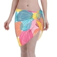 thumbnail image 1 of Bingfone Colorful Wool Balls Women's Sarong Swimsuit Cover Ups Bathing Suit Coverups Chiffon Beach Wrap Skirts, 1 of 7