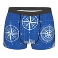 thumbnail image 1 of Bingfone Compass Men's Underwear - Casual Stretch Boxer Briefs-Small, 1 of 7