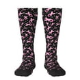 thumbnail image 1 of Bingfone Compression Socks For Women And Men Long Socks For Running Athletic Cycling Nurse-Breast Cancer Awareness (2), 1 of 9