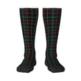 thumbnail image 1 of Bingfone Compression Socks For Women And Men Long Socks For Running Athletic Cycling Nurse-Buffalo Plaid Dark Green, 1 of 9