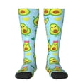 thumbnail image 1 of Bingfone Compression Socks For Women And Men Long Socks For Running Athletic Cycling Nurse-Cartoon Avocado, 1 of 9