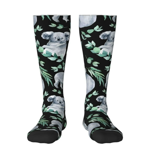 Bingfone Compression Socks For Women And Men Long Socks For Running Athletic Cycling Nurse-Cartoon Koala Bear