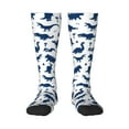 thumbnail image 1 of Bingfone Compression Socks For Women And Men Long Socks For Running Athletic Cycling Nurse-Cute Cartoon Dinosaurs, 1 of 9