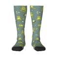 thumbnail image 1 of Bingfone Compression Socks For Women And Men Long Socks For Running Athletic Cycling Nurse-Cute Yoga Frogs, 1 of 9