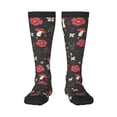 thumbnail image 1 of Bingfone Compression Socks For Women And Men Long Socks For Running Athletic Cycling Nurse-Fly Agaric And Flowers, 1 of 9