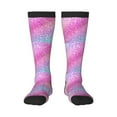 thumbnail image 1 of Bingfone Compression Socks For Women And Men Long Socks For Running Athletic Cycling Nurse-Fun Rainbow Pink, 1 of 9