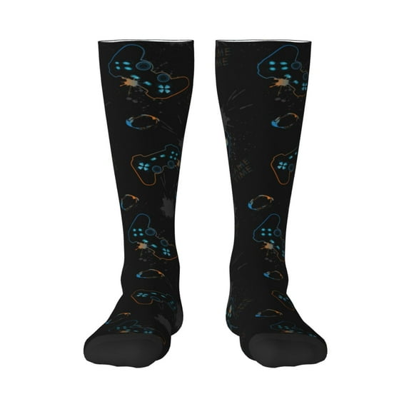 Bingfone Compression Socks For Women And Men Long Socks For Running Athletic Cycling Nurse-Game Time