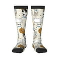 thumbnail image 1 of Bingfone Compression Socks For Women And Men Long Socks For Running Athletic Cycling Nurse-Hand Drawn Animals, 1 of 9