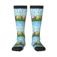 thumbnail image 1 of Bingfone Compression Socks For Women And Men Long Socks For Running Athletic Cycling Nurse-Happy Easter, 1 of 9