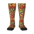 thumbnail image 1 of Bingfone Compression Socks For Women And Men Long Socks For Running Athletic Cycling Nurse-Hippie Peace Love, 1 of 9
