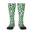 thumbnail image 1 of Bingfone Compression Socks For Women And Men Long Socks For Running Athletic Cycling Nurse-Leopard Print St. Patrick'S Day, 1 of 9