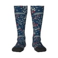 thumbnail image 1 of Bingfone Compression Socks For Women And Men Long Socks For Running Athletic Cycling Nurse-Merry Christmas, 1 of 9