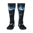thumbnail image 1 of Bingfone Compression Socks For Women And Men Long Socks For Running Athletic Cycling Nurse-Night Scene Of Wolves, 1 of 9