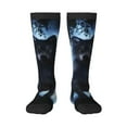 thumbnail image 1 of Bingfone Compression Socks For Women And Men Long Socks For Running Athletic Cycling Nurse-Night Scene Of Wolves, 1 of 9