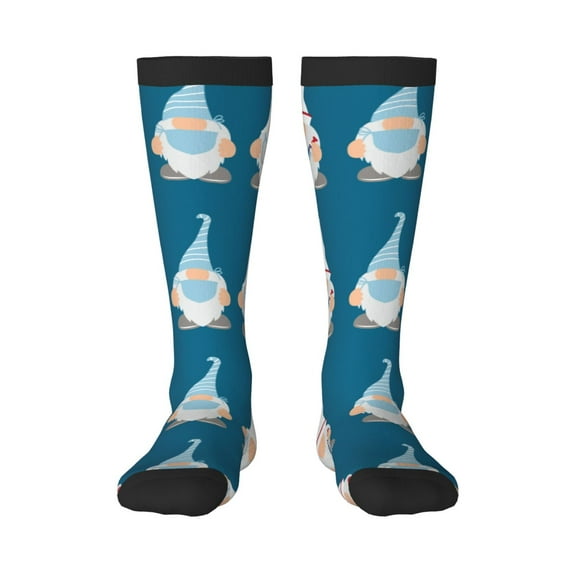 Bingfone Compression Socks For Women And Men Long Socks For Running Athletic Cycling Nurse-Nurse Doctor Gnomes