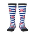 thumbnail image 1 of Bingfone Compression Socks For Women And Men Long Socks For Running Athletic Cycling Nurse-Pink Flamingo, 1 of 9