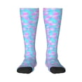 thumbnail image 1 of Bingfone Compression Socks For Women And Men Long Socks For Running Athletic Cycling Nurse-Purple Dragon Scales, 1 of 9
