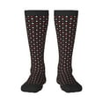 thumbnail image 1 of Bingfone Compression Socks For Women And Men Long Socks For Running Athletic Cycling Nurse-Red And White Polka Dots, 1 of 9