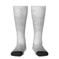 thumbnail image 1 of Bingfone Compression Socks For Women And Men Long Socks For Running Athletic Cycling Nurse-Silver Glitter, 1 of 9