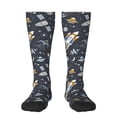 thumbnail image 1 of Bingfone Compression Socks For Women And Men Long Socks For Running Athletic Cycling Nurse-Space Cars, 1 of 9