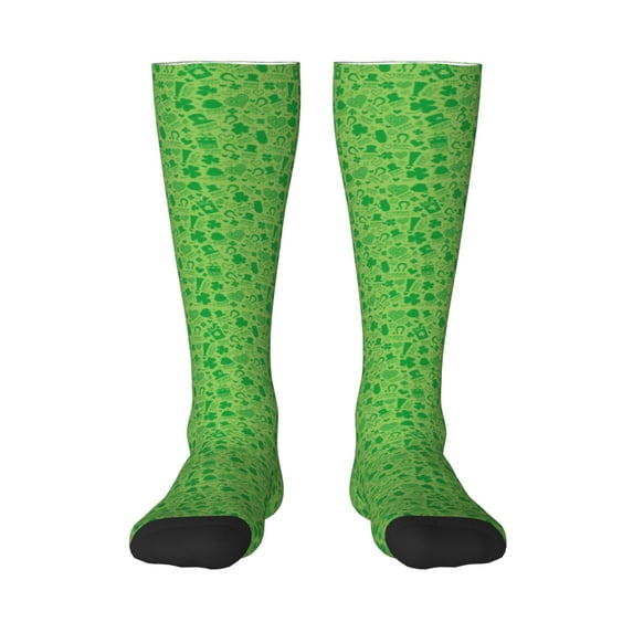 Bingfone Compression Socks For Women And Men Long Socks For Running Athletic Cycling Nurse-St Patrick'S Day