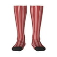 thumbnail image 1 of Bingfone Compression Socks For Women And Men Long Socks For Running Athletic Cycling Nurse-Stripes Red White, 1 of 9