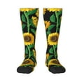 thumbnail image 1 of Bingfone Compression Socks For Women And Men Long Socks For Running Athletic Cycling Nurse-Sunflower 1, 1 of 9