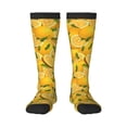 thumbnail image 1 of Bingfone Compression Socks For Women And Men Long Socks For Running Athletic Cycling Nurse-Yellow Limes, 1 of 9