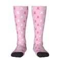 thumbnail image 1 of Bingfone Compression Socks for Women and Men Long Socks for Running Athletic Cycling Nurse-Breast Cancer Awareness5, 1 of 8